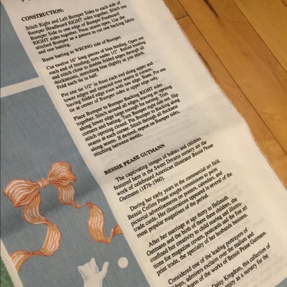 Daisy Kingdom Sweet Dreams Nursery Bumper: FABRIC - Picture 7 of 13